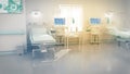 high tech hospital room, medical curing - not real design creative abstract 3D rendering