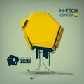 Hi-Tech Technologic Concept