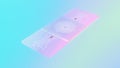 Hi Tech Vaccination Patch Close Up. Transdermal Vaccination: A Futuristic Method Using a Transparent Patch with Micro