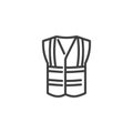 Hi Vis Vest line icon