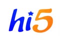 Hi5 logo Royalty Free Stock Photo