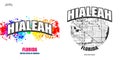 Hialeah, Florida, two logo artworks