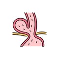 Hiatal hernia olor line icon. Pictogram for web page, mobile app, promo.