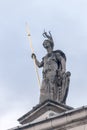 Hibernia Statue on General Post Office in Dublin, Ireland Royalty Free Stock Photo