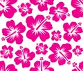 Hibiscus Hawaii flower seamless pattern