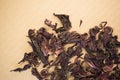 hibiscus herbal tea dried petals Royalty Free Stock Photo