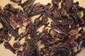 hibiscus herbal tea dried petals Royalty Free Stock Photo