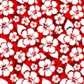 Hibiscus seamless background vector design summer shirt