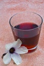 Hibiscus tea (Hibiscus sabdariffa) flower and sepals dried for i
