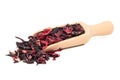 Hibiscus tea in scoop Royalty Free Stock Photo