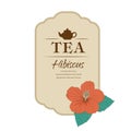 Hibiscus tea. vector illustration. carcade