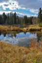 Hickey Lake in the Fall at Duck Mountain Provincial Park, Manitoba Royalty Free Stock Photo