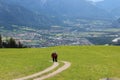 Hicking in the Swiss Alps Maienfeld outdoor