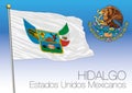 Hidalgo state regional flag, United Mexican States, Mexico