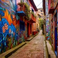 Hidden Alleyway in Bogota, Colombia