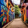 Hidden Alleyway in Bogota, Colombia