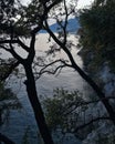 Hidden beach with cliff jumping Royalty Free Stock Photo