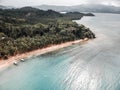 Hidden beach in filipine near jungle Royalty Free Stock Photo