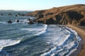 Hidden Beach, Pacific Coast Royalty Free Stock Photo