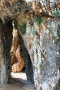 Hidden beach under the lovely hill town Vrbnik, island Krk,Croatia