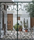 Hidden Beauty Behind Iron Gats Royalty Free Stock Photo
