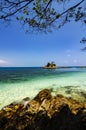 Hidden beauty of Kapas Island located in Terenganu, Malaysia at sunny day Royalty Free Stock Photo