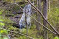 A Hidden Cascading Mountain Waterfall Royalty Free Stock Photo