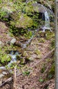 Hidden cascading Waterfall in the Blue Ridge Mountains Royalty Free Stock Photo