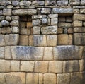 Hidden city Machu Picchu in Peru Royalty Free Stock Photo