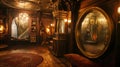 Hidden compartments, illusionary mirrors, and mysterious artifacts create intriguing . Generative Ai