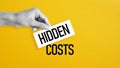 Hidden Costs Analysis HCA and Shadow Accounting Royalty Free Stock Photo