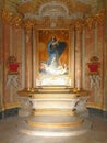 Vertical image of forgotten beautiful Chapel of the Harrach Palace, Vienna, Austria