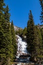 Hidden Falls on Cascade Creek, Grand Teton National Park, Jackson Hole, Wyoming at the end of May