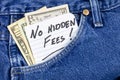 Hidden fees financial payment charge added penalty