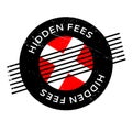 Hidden Fees rubber stamp