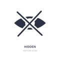 hidden icon on white background. Simple element illustration from UI concept Royalty Free Stock Photo
