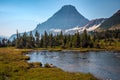 Hidden Lake Pass Small Pond Views, Logan Pass, Glacier National Park, Montana, United States