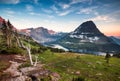 Hidden Lake Trail, Glacier National Park, Montana, USA Royalty Free Stock Photo