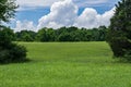 Hidden Meadow with Storm Clouds Royalty Free Stock Photo