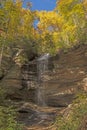 HIdden Falls in the Autumn Royalty Free Stock Photo