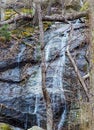 Hidden Mountain Cascading Waterfall Royalty Free Stock Photo