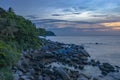 The hidden paradise rock beach is on Laem Chai in the middle of Karon beach and Kata beach