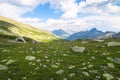 Hidden picturesque mountain valley scenic view. Altai mountains