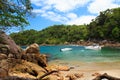 Hidden small beach CaxadaÃÂ§o, Ilha Grande, Brazil Royalty Free Stock Photo