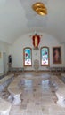 A small and cozy chapel made of stone and marble on the estate of Patrick and Nancy in Medjugorje.