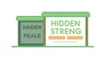 Hidden Strength Potentials - Motivation Self-Improvement, vector design Generative AI Royalty Free Stock Photo
