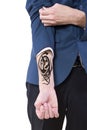 Hidden Tattoo Royalty Free Stock Photo