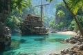 Hidden Treasure: A Pirate\'s Paradise in a Tropical Cove