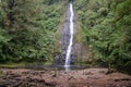 The Hidden treasure watefall (catarata tesoro escondido)near Bajos Del Toro, Costa Rica Royalty Free Stock Photo