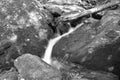 Hidden Waterfall in a Boulder Field